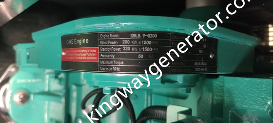 CE Kingway yüksek kaliteli 90KW NG Doğal Gaz Jeneratörü Cummins Engine Tarafından Güçlendirilen düşük tüketim