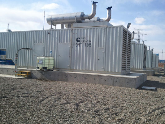ISO su soğutmalı 3 fazlı CE 50hz 60hz 1500rpm 1800rpm sessiz doğal gaz jeneratörü büyük proje