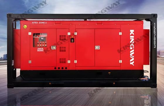 ATEX Bölge II 3 Fazlı Petrol Gaz Alanı Dizel Jeneratör Set 60KVA patlama geçirmez dizel jeneratör çerçevesi entegre makine