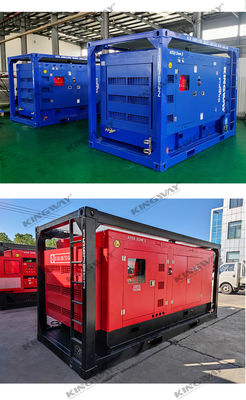 20KVA Bölge II Patlama Kanıtlı sessiz dizel jeneratör DNV 2.7-1'e monte edilmiş açık deniz petrol ve gaz sahaları için