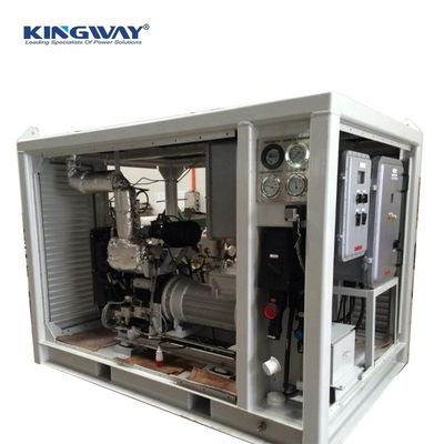 20KVA Bölge II Patlama Kanıtlı sessiz dizel jeneratör DNV 2.7-1'e monte edilmiş açık deniz petrol ve gaz sahaları için