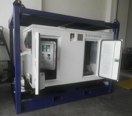 20KVA Bölge II Patlama Kanıtlı sessiz dizel jeneratör DNV 2.7-1'e monte edilmiş açık deniz petrol ve gaz sahaları için