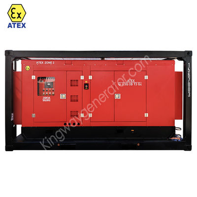 DNV2.7-1 kayma çerçeve platformu ATEX sertifikası 3 fazlı 800kw 1000kva bölge2 patlamaya dayanıklı dizel jeneratör seti servis motoru