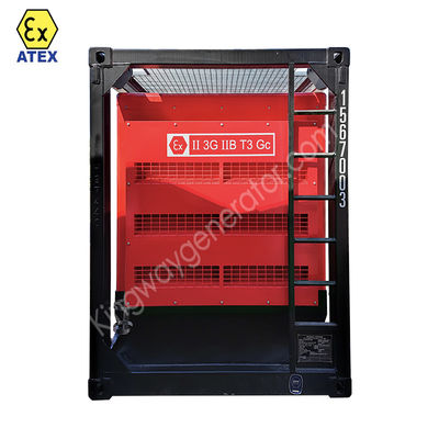 DNV2.7-1 kayma çerçeve platformu ATEX sertifikası 3 fazlı 800kw 1000kva bölge2 patlamaya dayanıklı dizel jeneratör seti servis motoru