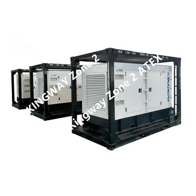 20KVA Atex Bölge 2 ATEX Patlama Kanıtlı Jeneratör DNV kaldırma çerçevesi ile Petrol ve Gaz Sanayi Set