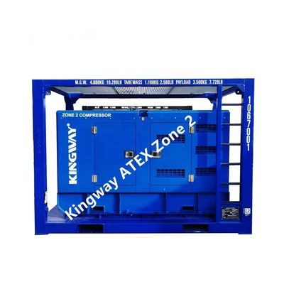 ATEX sertifikası 3 fazlı DNVGL 2.7-1 kaydırma çerçevesi 120kw 150kva karadaki denizaltı platform bölgesi 2 jeneratörü