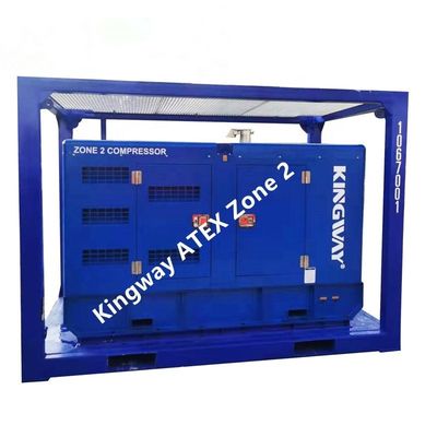 60KVA Kingway ATEX Sertifikalı Bölge 2 Ex Kanıtlı Dizel Jeneratör DNV Standartları Offshore Servis Asansör Çerçeve
