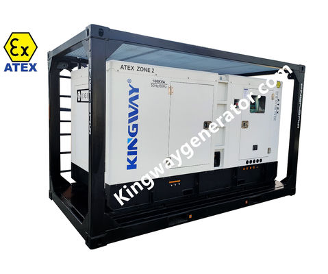 Tehlikeli Bölge Eks-Dayanıklı Jeneratör Seti Patlama Dayanıklı Bölge 2 Dizel Genset ATEX Sertifikalı