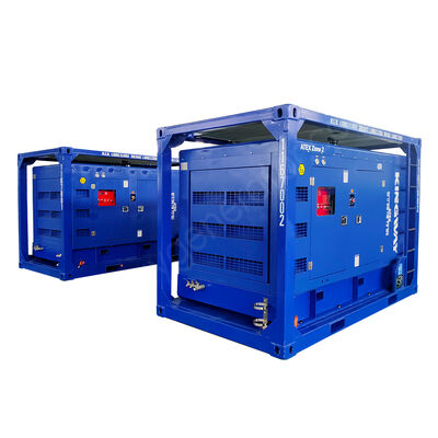 185CFM 6.9Bar Patlama geçirmez ATEX Bölge 2 Dizel Motor DNV2.7-1 kaldırma çerçevesi ile Sullair Hava Kompresörü