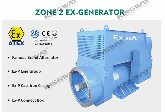 300KVA Kingway Patlama Karşıt Sessiz Dizel Jeneratör ATEX Bölge 2 Ekipmanı