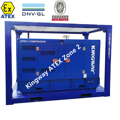 Kingway ATEX Bölge 2 Sullair Hava Kompresörü 186CFM 100Psi Offshore Petrol ve Gaz Alanları için