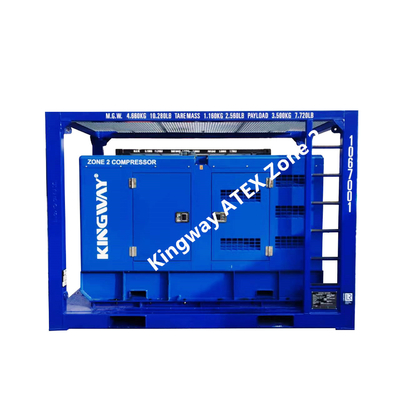 Bölge 2 T3 Dizel Motor Hava Kompresörü Patlama Korumalı ATEX Sertifikalı 260CFM