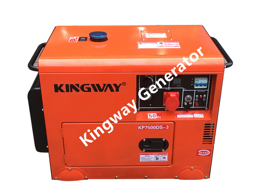 Turuncu Renkli Taşınabilir Jeneratör Sessiz Jeneratör Seti 8KVA 12Hp
