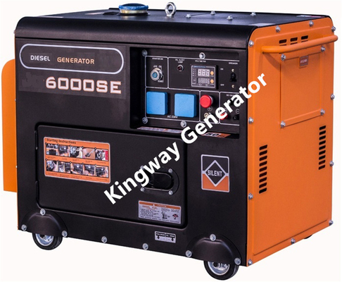 Turuncu Renkli Taşınabilir Jeneratör Sessiz Jeneratör Seti 8KVA 12Hp