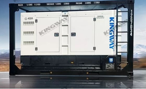 100kVA Patlamaya Dayanıklı Deniz Jeneratörü, Motorlu, ATEX Bölge 2 ve DNV 2.7-1 Uyumlu