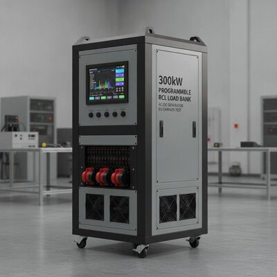 300kW Programlanabilir RCL Resistif Endüktif Kapasitatif Yük Bankası Dokunmatik Ekranlı AC DC Jeneratör EV Şarj Testi